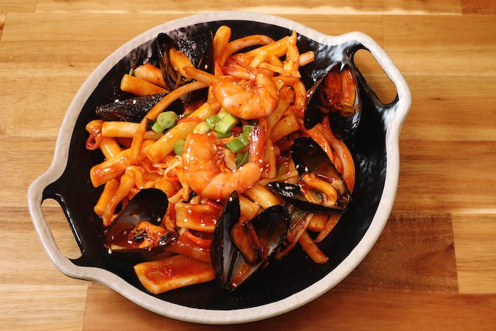 Spicy Rice Cake with Seafood — Korean fried chicken restaurant The Fry